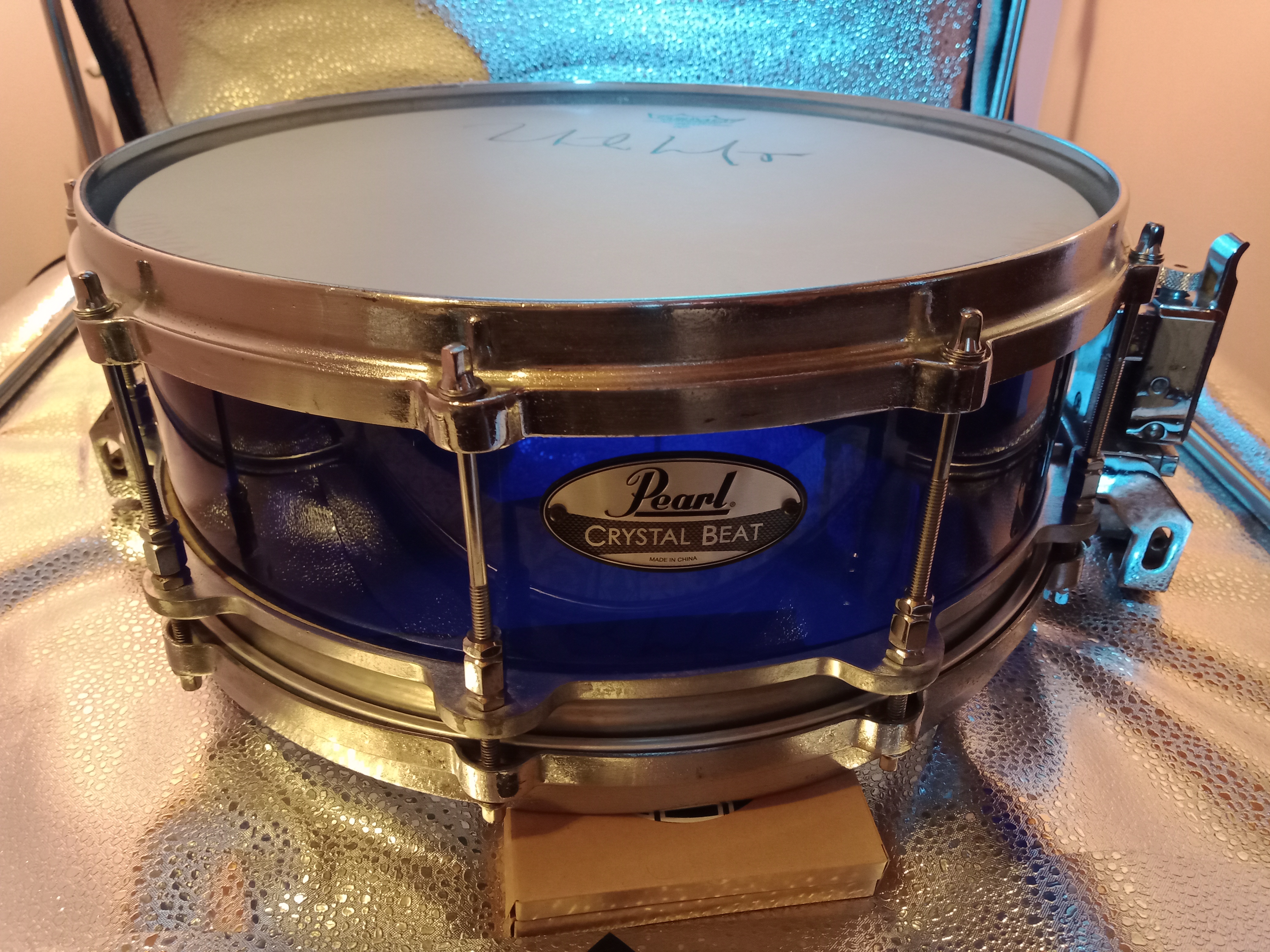Rullante Pearl free floating 14 pollici pelle firmata da Mike Mangini
