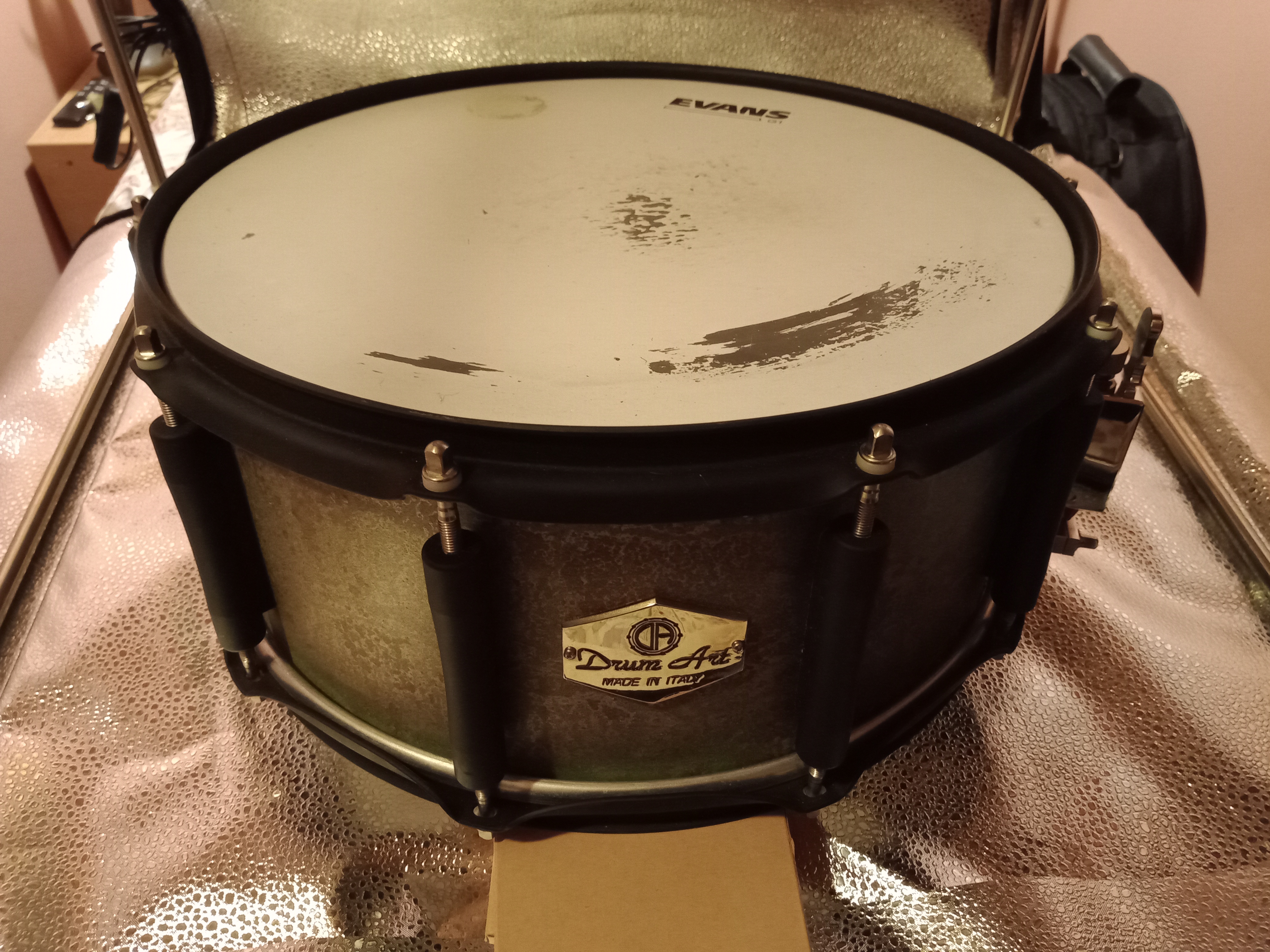 Rullante Drum Art 14 x 6,5 Alluminio Texture bronze