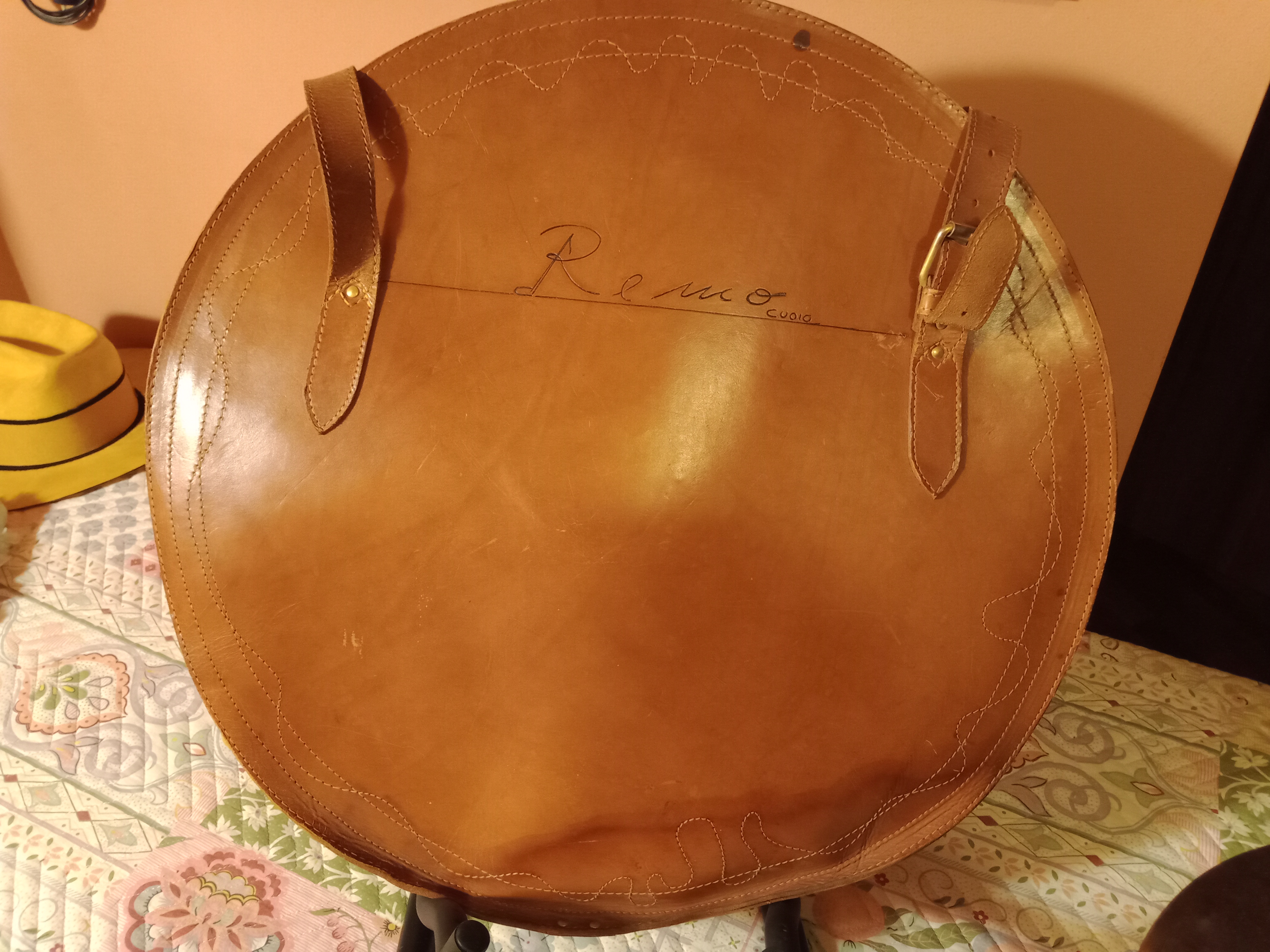 Custodia per piatti Remo cuoio