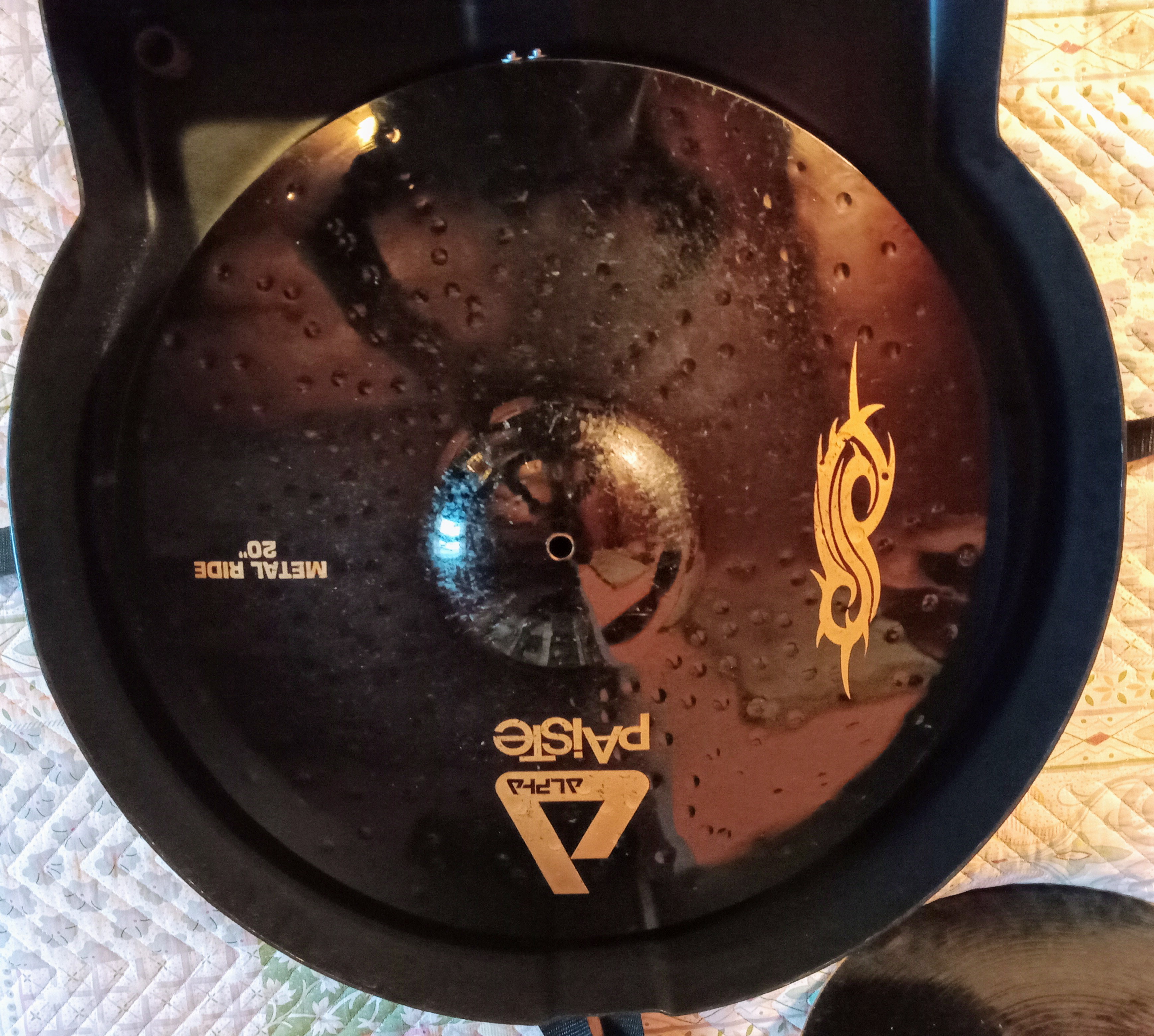 Paiste  Ride Alpha  20 pollici nero con logo Slipknot